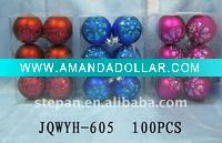 Wholesale Christmas Ball Ornament,Christmas Tree Plastic Ball JQ-605