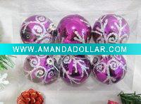 Plastic Painting Christmas Ball