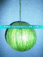 green tissue paper Foam ball,D11cm
