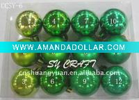 Colorized plastic christmas ball