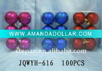 Wholesale Christmas Ball Ornament,Christmas Tree Plastic Ball JQ-616