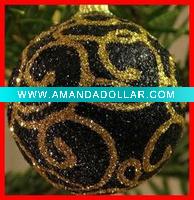 Wholesale Beautifual foam hanging Christmas Ball design