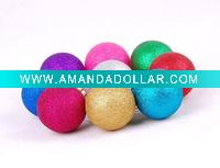 Wholesale glitter plastic christmas ball