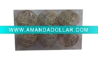 Wholesale Metal hollow out Christmas ball