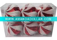 Wholesale glitter plastic christmas ball