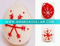 Wholesale 2011 Promotional Handicraft Woollen Christmas ornaments ball 279054 for 2011