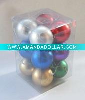 plastic color christmas ball