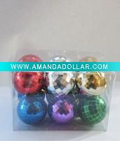 plastic color christmas ball