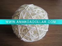 Wholesale weaving rattan Christmas ball as Christmas decoration(DRF56001)