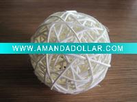 Wholesale weaving rattan Christmas ball as Christmas decoration(DRF56001)