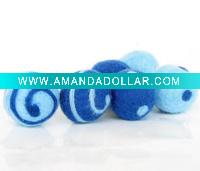 2011 hot sale Christmas handmade wool ball