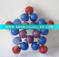 glitter plastic christmas ball