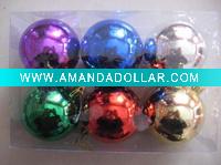 plastic color christmas ball