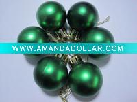 Matte green color christmas ball