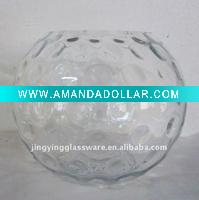 Wholesale clear fish bowl with dot pattern