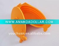 fish shaped colorful silicone tableware