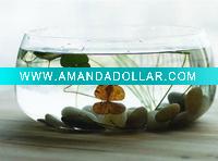 Wholesale Small order Round clear glass fish/tortoise bowl