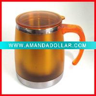 Wholesale 2011 New ! Plastic insulated beer mug (TY-108)