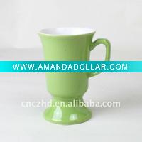 Wholesale 2011 ceramic green beer mug