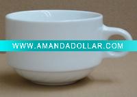 Wholesale pure white lovely samrt pocelain mug