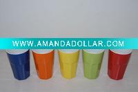 Wholesale Ceramic Beer Cup in Blue, Yellow, Red, Orange, Green Color without Handle