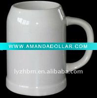 Wholesale White Ceramic Beer Mug
