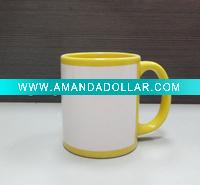 Wholesale good price ceramic glazed promotional mugs