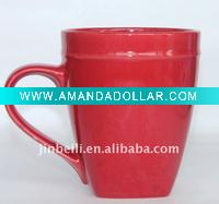 Wholesale 9-12oz promotional ceramic/porcelain/stoneware beer mugs/cups solid/plain color