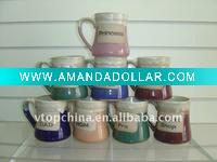 Wholesale big capacity durable beer mug made of stoneware