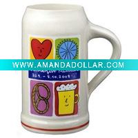 ceramic beer mug