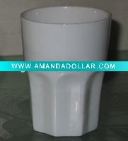 Wholesale 350ml plain white ceramic beer mug without handle