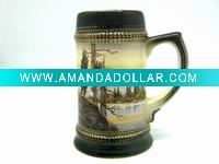 1000ml ceramic emboss beer mug