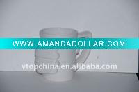Carved ceramic mug