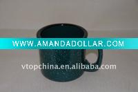 Glazed ceramic coffee mug