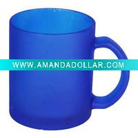 Frosted dark bule mug
