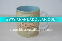solid color promotional coffee mug with printing