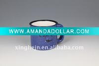 beautiful glazed decal ceramic coffee mug