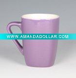pure purple ceramic mugs and cups