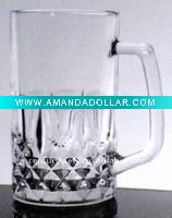 glass clear beer mug 500ml