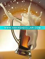 Wholesale clear hand-made beer mug