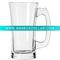 Wholesale high clear glass beer mug