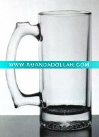 Wholesale glass beer mug146.5mmHx73mmTD