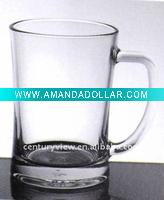 Wholesale glass clear sublimation mug140mmHx100mmTD