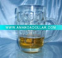 Wholesale biggest beer mug 1200ml/beer cup/beer glass(glass factory)