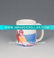 Wholesale smooth sweet ceramic mug for sublimation