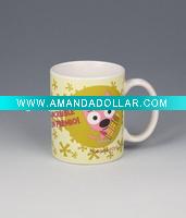 cute decal printing ceramic cup