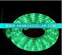Wholesale led greencolor rope light ,30bulbs/m ,led christmas string light