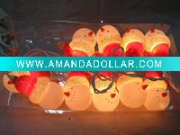 Power string light set in pvc box
