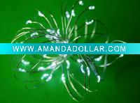 Wholesale 3AA battery operated silver wire LED string lights