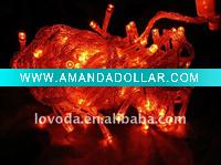 Wholesale outdoor decoration led christmas light / led string light 10m,waterproof, red color LFD-100R Any color available